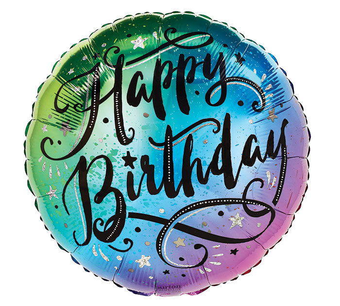 Ombre Happy Birthday Balloon